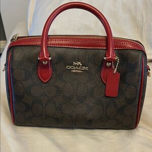 Coach Black and Red Handbag